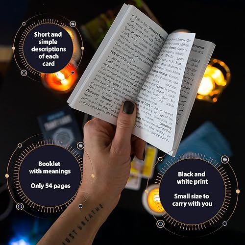 Miniatura 3 de Juego de cartas de tarot clásicas, baraja de tarot original de 78 cartas con libro guía, baraja para principiantes y de aprendizaje, cartón