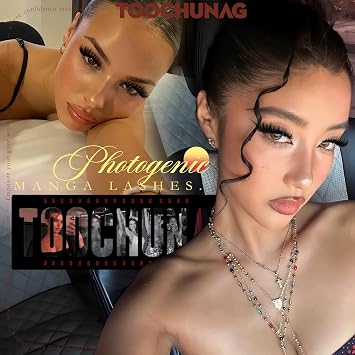 TOOCHUNAG Anime Lash Clusters 12-20mm Manga Eyelash Clusters Volume Cluster Eyelash Extensions D Curly Lashes Clusters DIY Lash Extensions Wispy Individual Lashes
