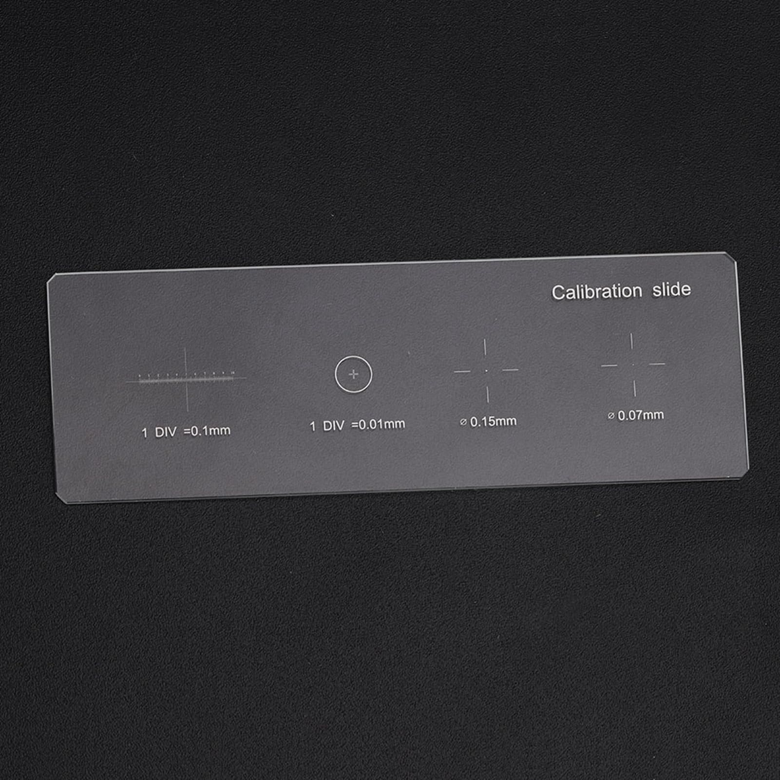Objektträger, Mikrometer-Kalibrierungs-Objektträger-Mikrometer Div 0,01 mm, Mikroskop-Mikrometer