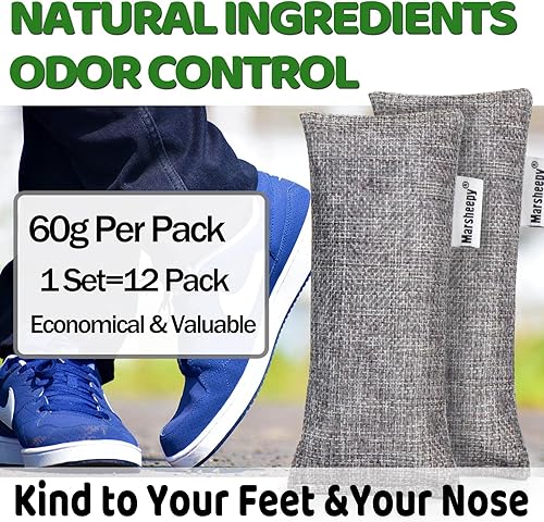 Miniatura 3 de 12pack natural bolsas para purificar el aire y quitar olor, Zapato desodorante y olor eliminador 100% Natural no tóxico