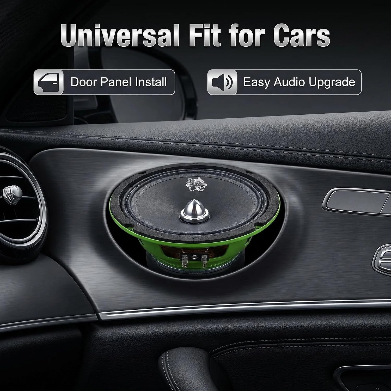 SM-605A 6.5" Car Midrange Speaker, 1 Pack | 250W Max and 50W RMS (4 Ohms)，89 dB sensitivity