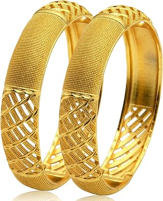 Dubai Gold Bangles for Women Indian African Wedding Bracelets 18K Gold Plated Ethiopian Bridal Jewelry