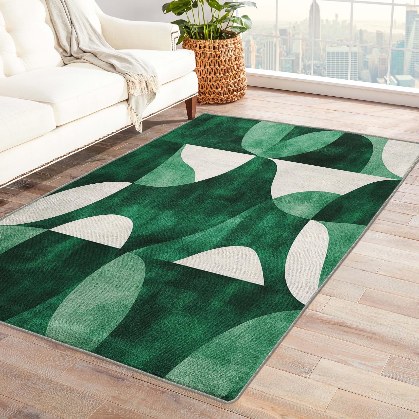 110×210 \"Green Emerald” ViNTAGE RUG 110×210 