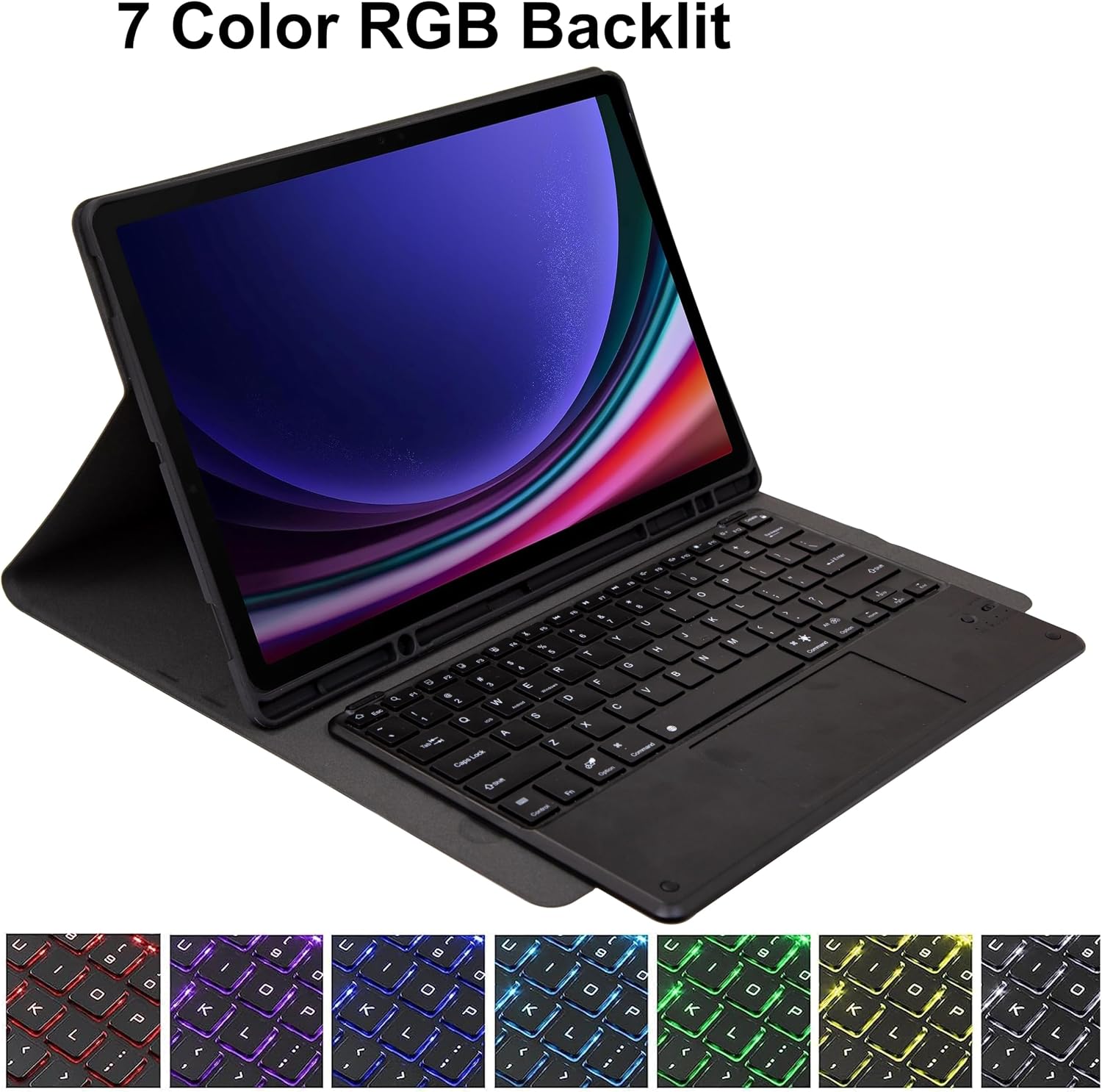 Keyboard Case for Samsung Galaxy Tab S9 Ultra 14.6 Inch 2023, Backlit Magnetically Detachable Bluetooth Keyboard with Touchopad, (SM-X910/SM-X916B/SM-X918U)