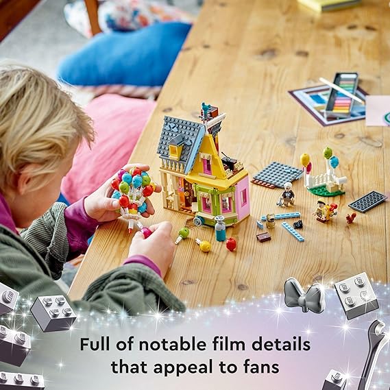 LEGO Disney and Pixar Up House, Classic Disney Celebration Building Toy Set for Kids and Movie Fans Ages 9 and Up, A Fun Gift for Fans and Anyone Who Loves Creative Play, 43217