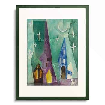 額装品/Composicion（リオネル ファイニンガー）/ポスター Amazon.co.jp: リオネル・ファイニンガー Lyonel Feininger