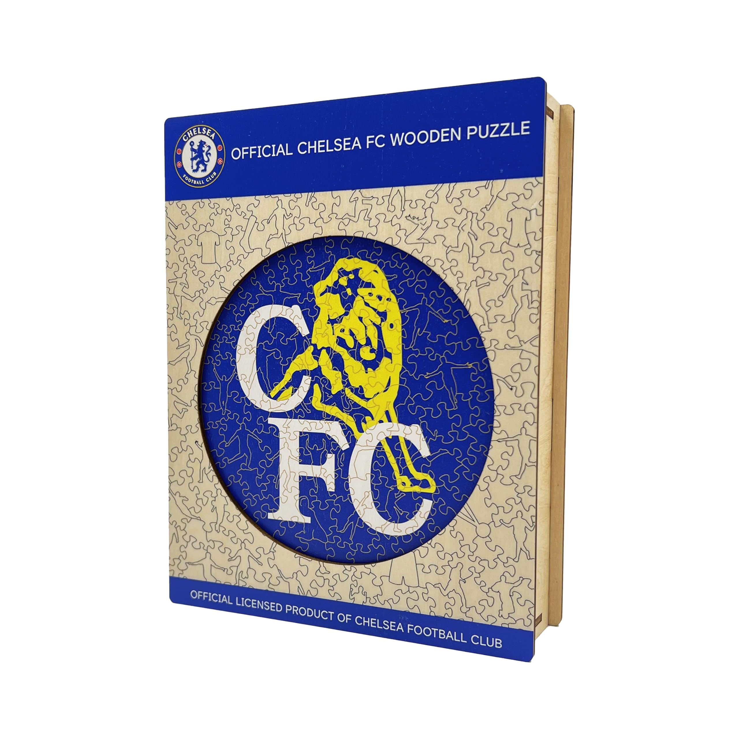 Iconic Puzzles - Chelsea Retro Logo, 100% eco-sustainable wooden puzzle with official license, size S, 150 pieces - Image 4