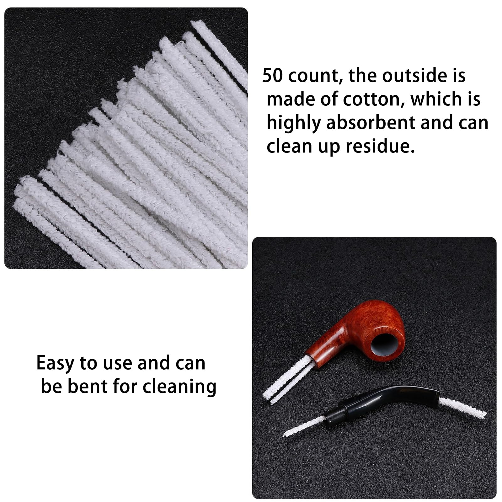 Kawumm Set 4 Pipe In Vetro Per Tabacco Da 15 Cm - Colore Blu Con Filtro, Grinder E Accendino Clipper - Accessori Per Fumo In Vetro