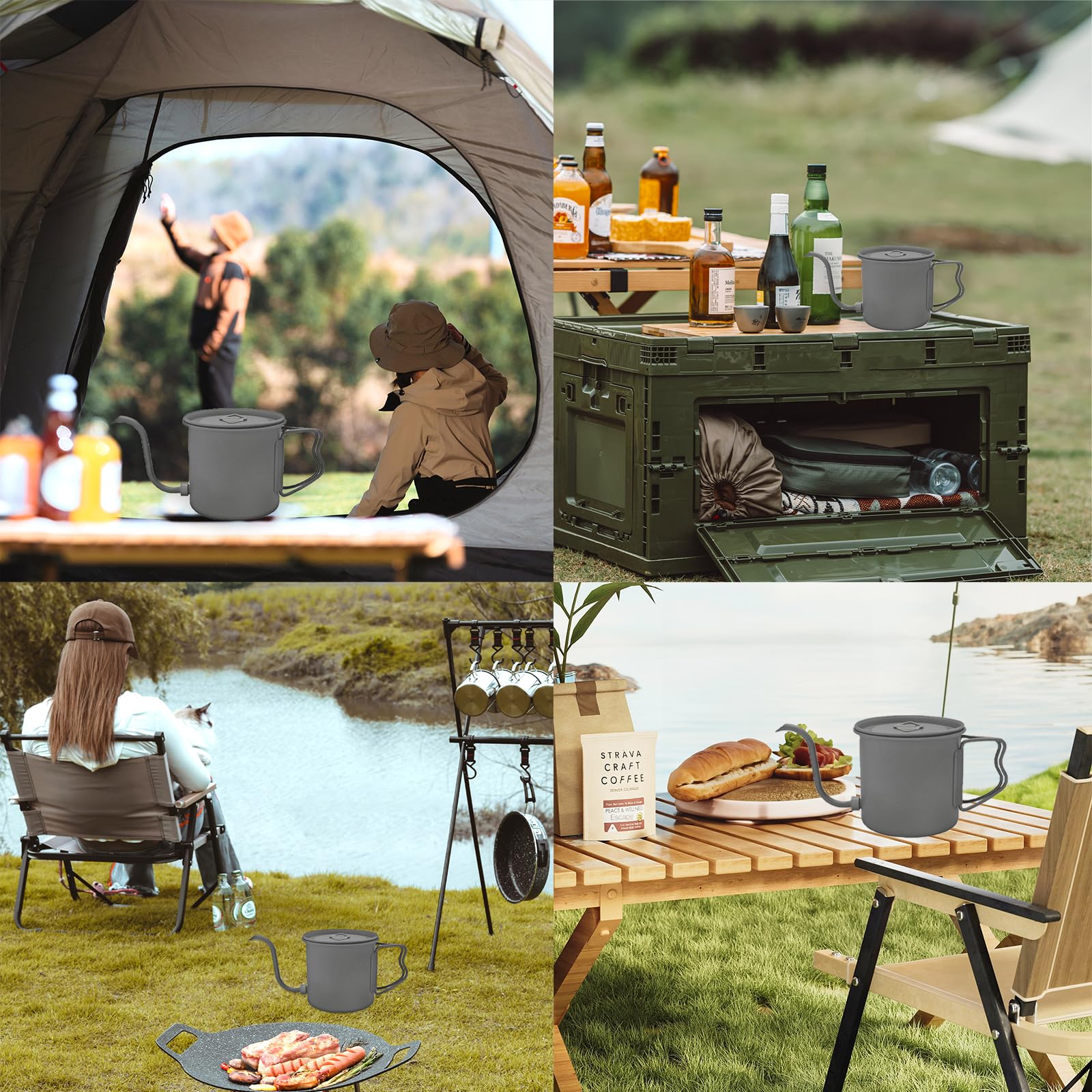 Amazon｜ザオネオ チタン コーヒーポット 400ml グースネック キャンプ