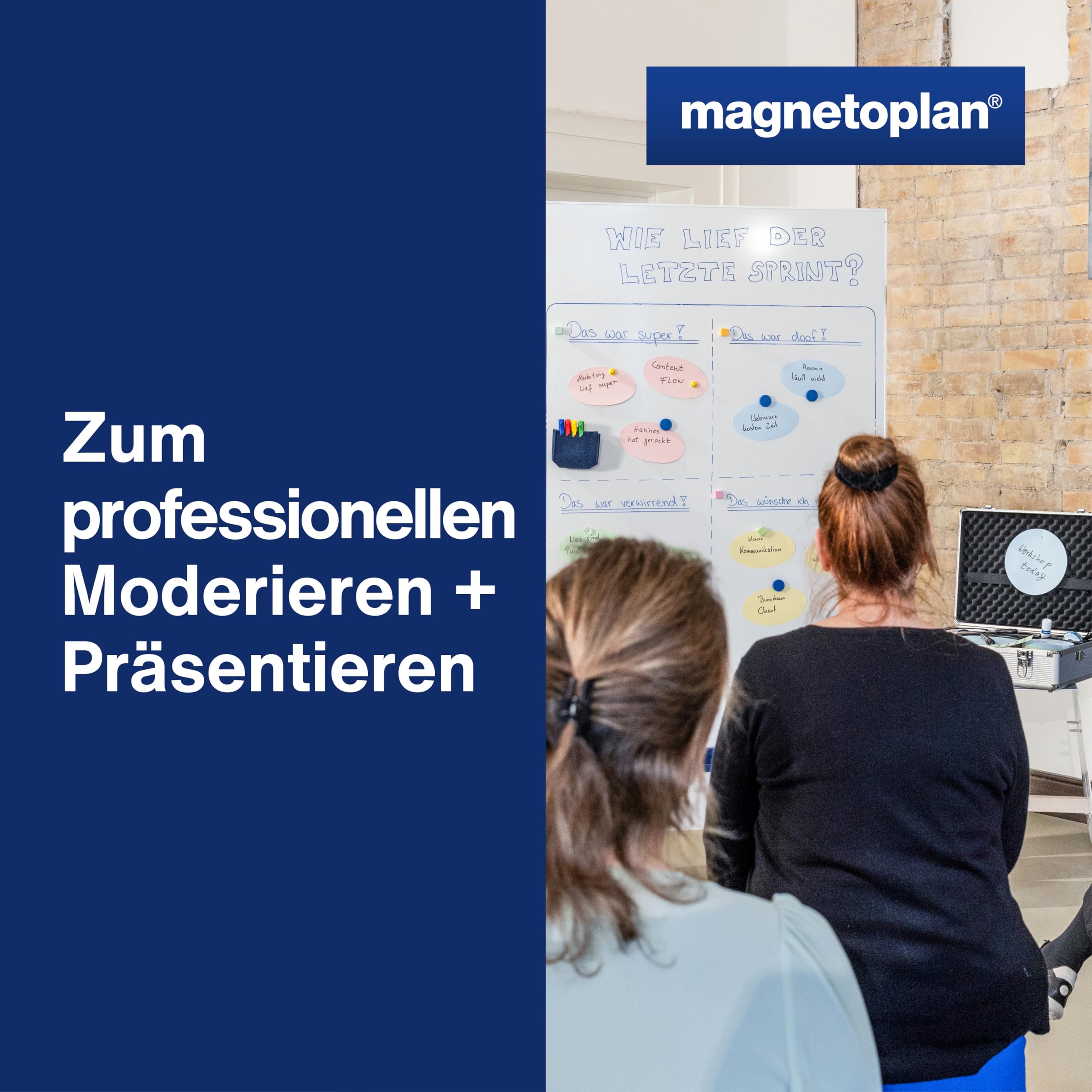 magnetoplan Moderationskoffer Nachfülleinheit | 2800 Teile zum Nachfüllen | Inkl. umfangreichem Moderationskarten Set