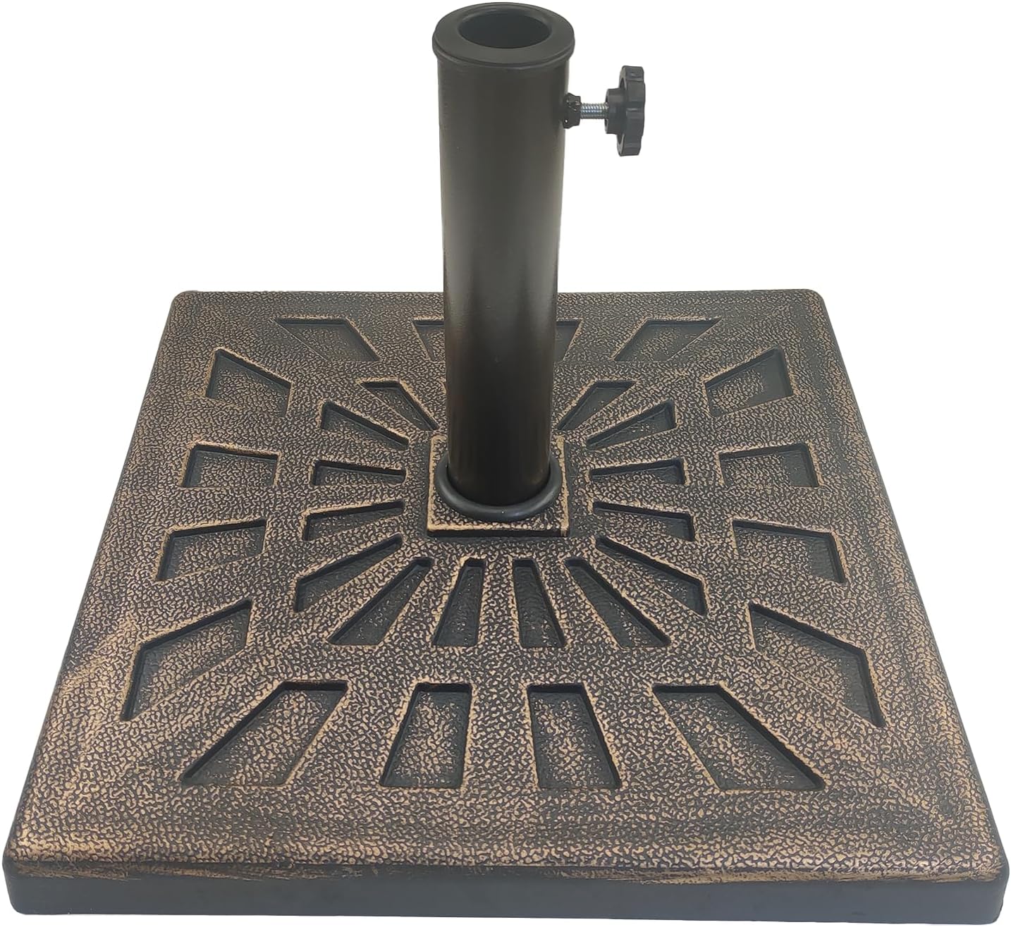 Marbueno Square Umbrella Base Plastic 45x45x27 cm 30L White Garden Pool Terrace 10498 main image 0
