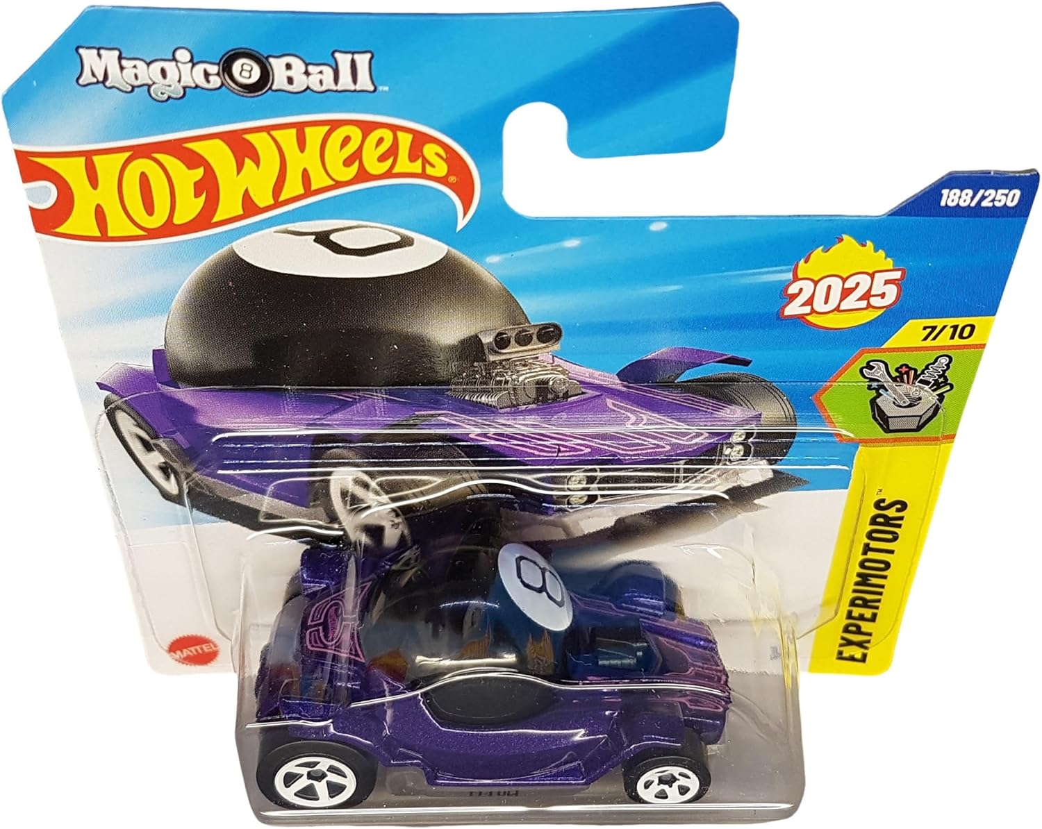 Hot Wheels - Decidedly Go - Experimotors 7/10 - HYW39 - Short Card - Magic 8 Ball - Mattel 2025-1:64
