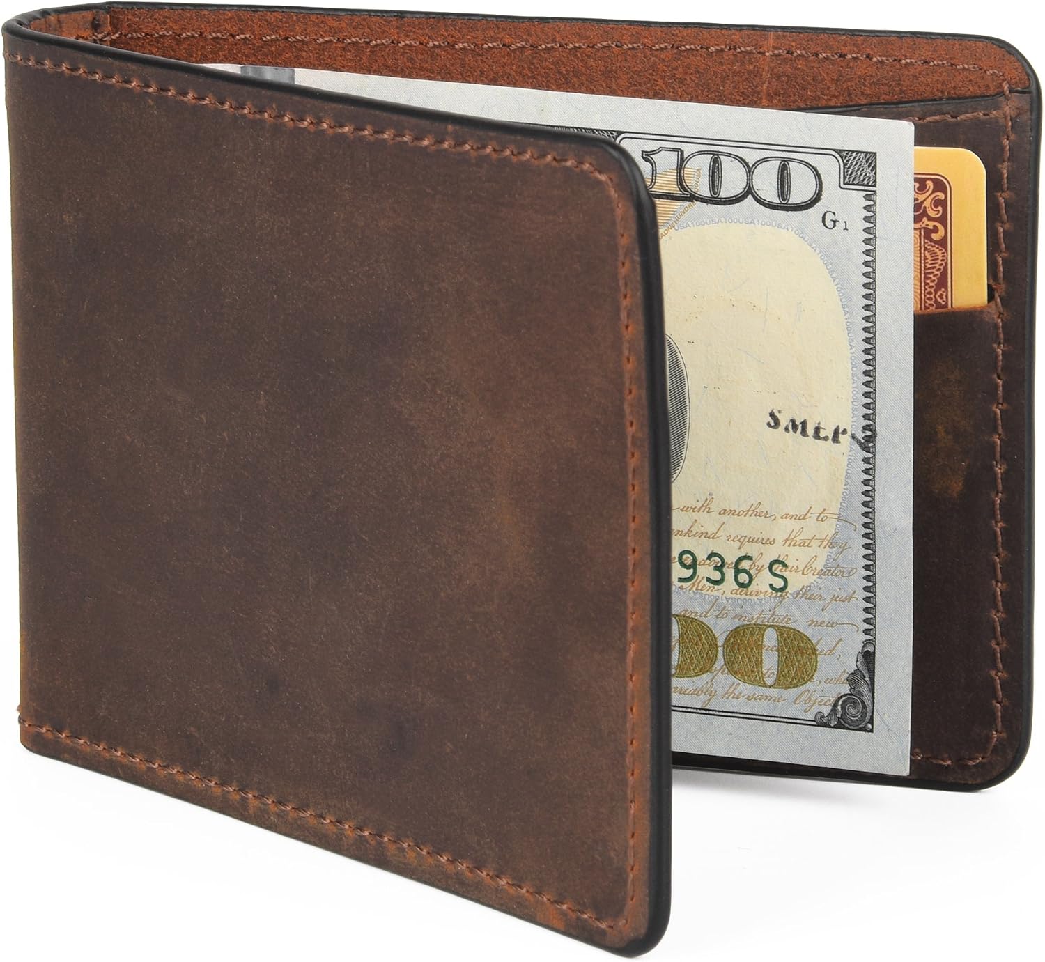 Men Wallet - RFID Minimalist Slim Front Pocket Card Travel Holder Clip CSBW