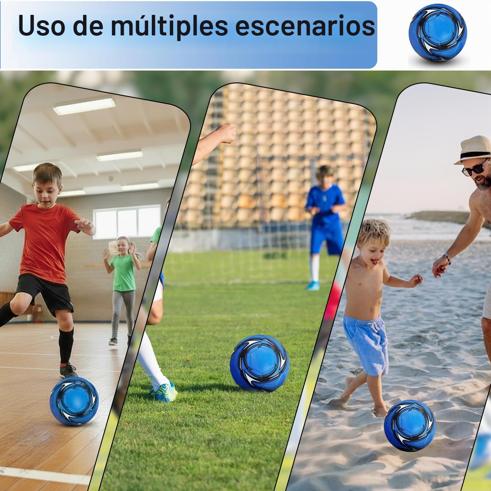 Balón fútbol Talla 5 21 cm Entrenamiento competición | Balón de fútbol talla 5 profesional para entrenamiento y partidos. Ideal para adultos y jóvenes