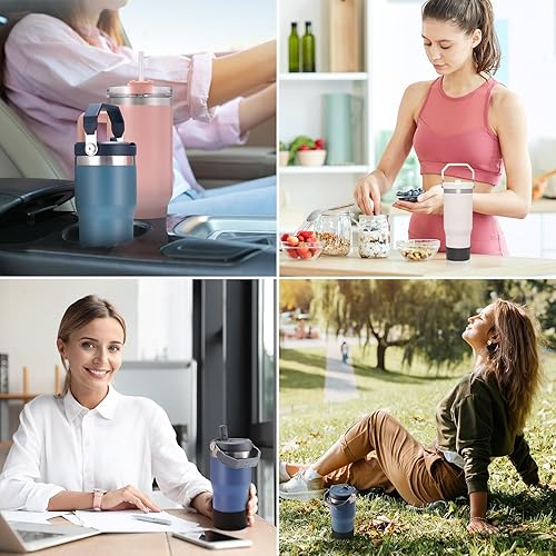 Miniatura 7 de PICcircuit 2 piezas para botas Stanley, parte inferior de silicona para Quencher Adventure de 40 onzas, 30 onzas, botella IceFlow de 20 onzas y 30