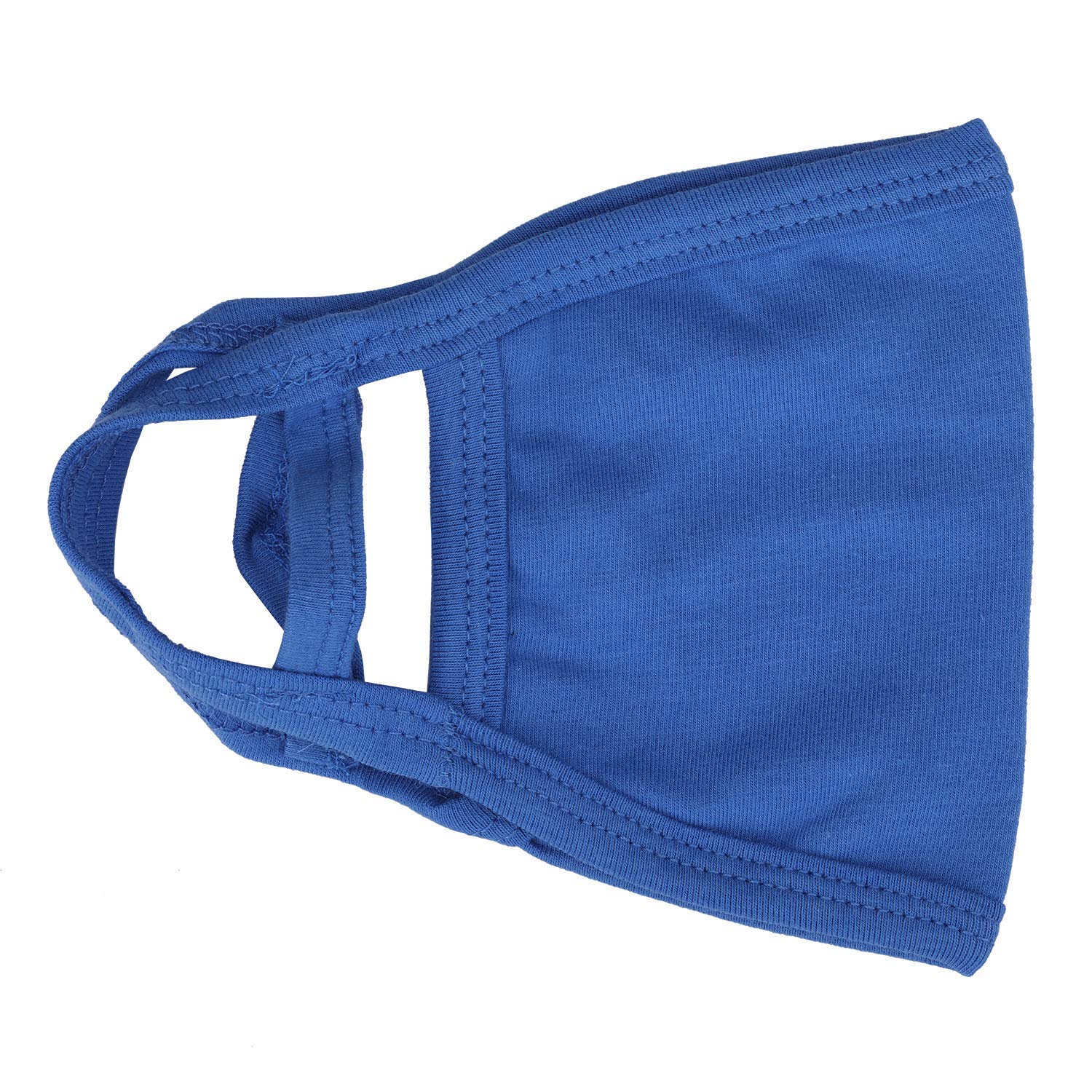 Trimming Shop Kids Face Mask Reusable Washable Face Covering for Children 2 Ply Face Mask, Cotton Face Mask Breathable Safety Mask Protection from Pollution, Royal Blue, 14cm x 10cm, 3pcs