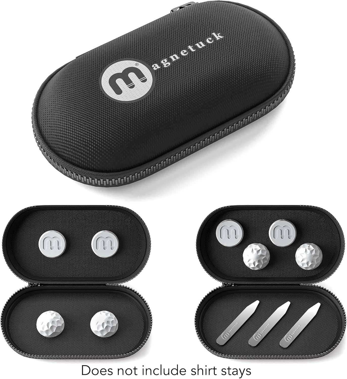Magnetuck Magnetic Shirt Stays w/Travel Case - Quit Tuckin' Around!