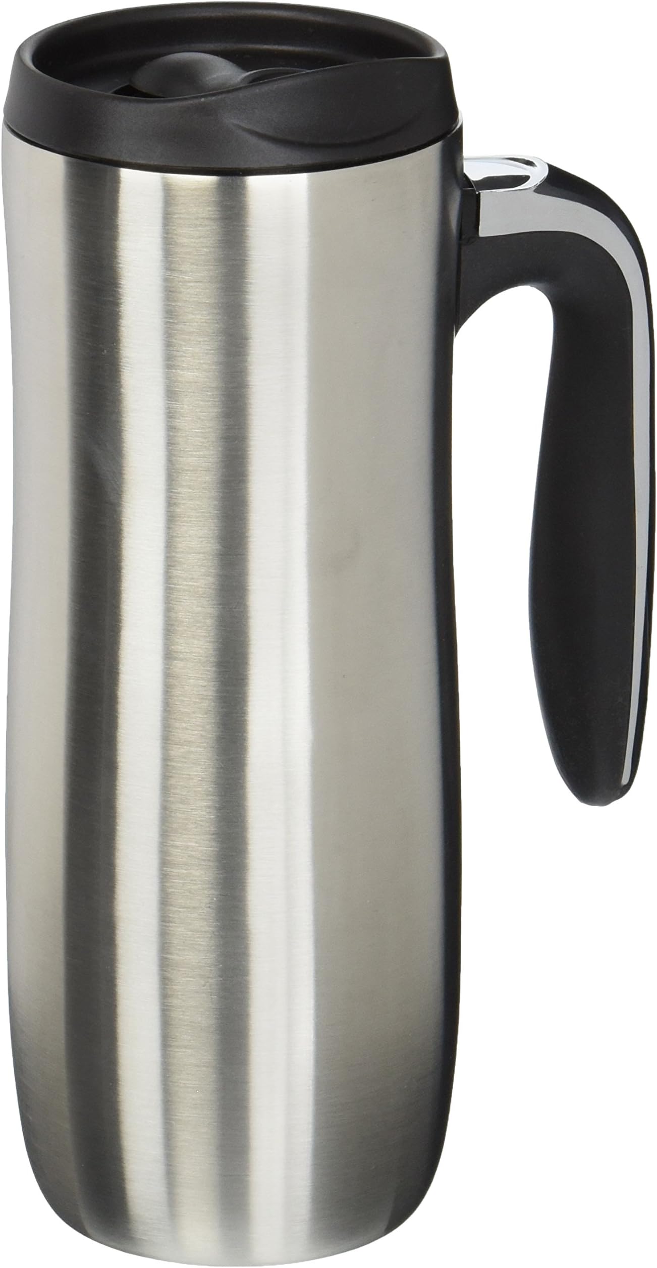Double Wall Stainless Steel Tumbler 16 oz Insulated Travel Mug Lid Lock comfortable handle Warm Cold Drinks Coffee Tea Beverage Durable Premium Drinking By RZA