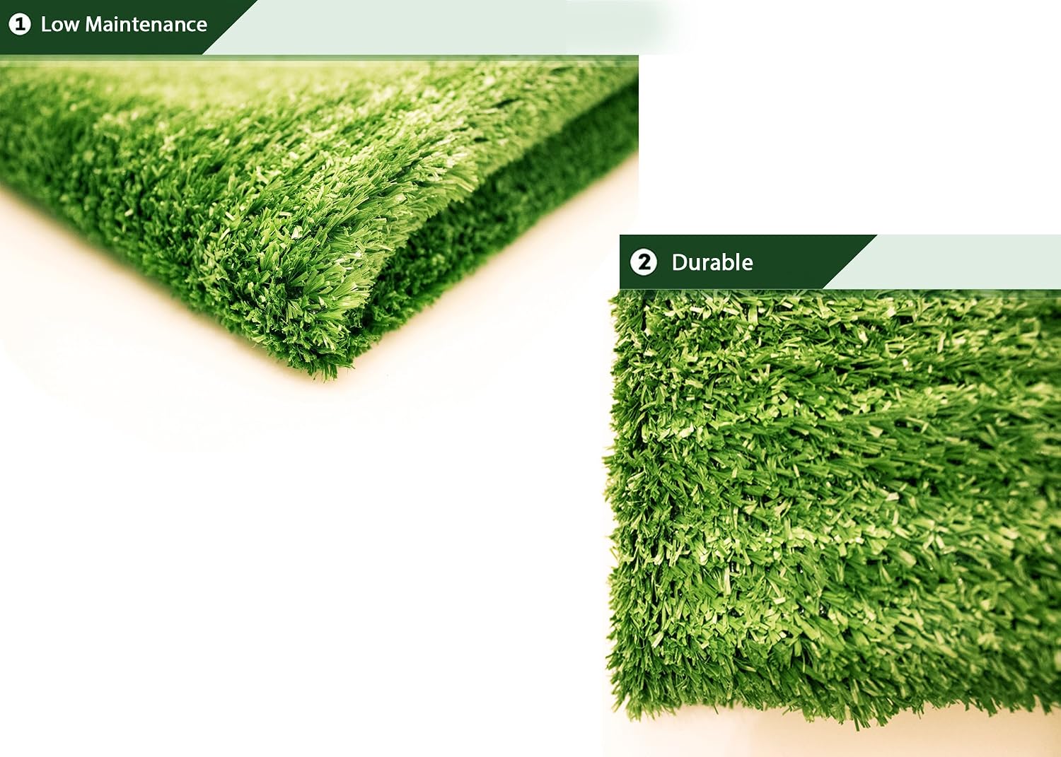 Artificial Grass Area Rug – Grass Height: 0.4" - Size: 4-feet x 6-feet - Perfect Color/Sizing for Any Indoor/Outdoor Uses and Decorations!