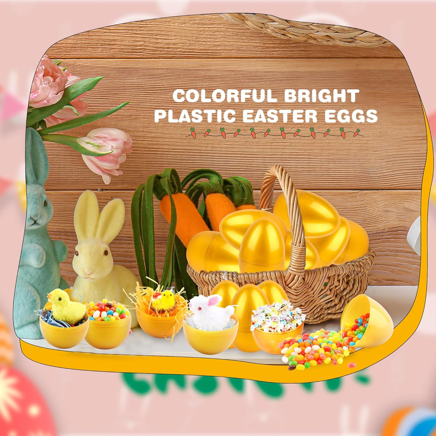 12 Pcs 6 Inch/ 8 Inch Golden Easter Eggs Plastic Jumbo Fillable Easter Eggs for Egg Hunt Game Easter Party Favors Decoration (Golden-6 Inch)