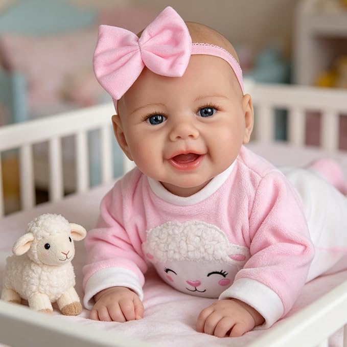 Muñeca Reborn Milidool de 17 pulgadas para niña miniatura 8