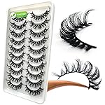 3D Plant Fibre Russian Strip Lashes - D Curl Lash Strips, Wispy Mink Eyelashes (DC04)