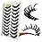 3D Plant Fibre Russian Strip Lashes - D Curl Lash Strips, Wispy Mink Eyelashes (DC04)
