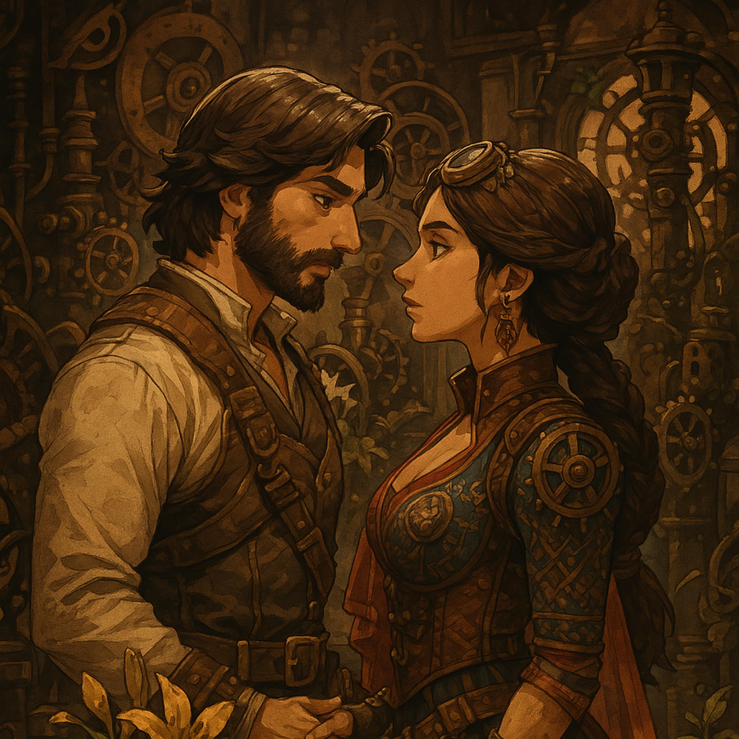Steampunk Style Frame - Personalized Mechanical Artwork