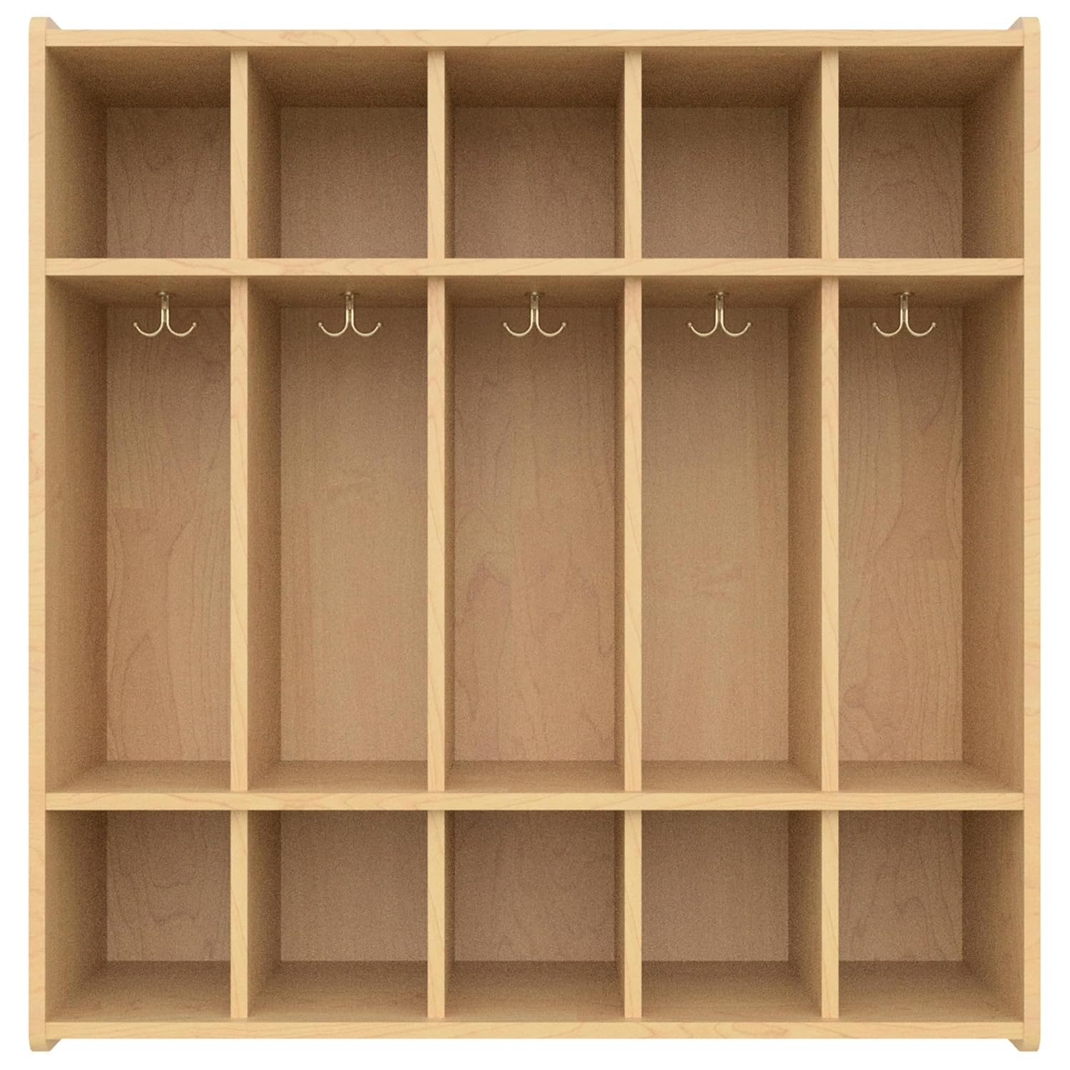 5-Section Preschool Locker & Basket Organization Center image 5