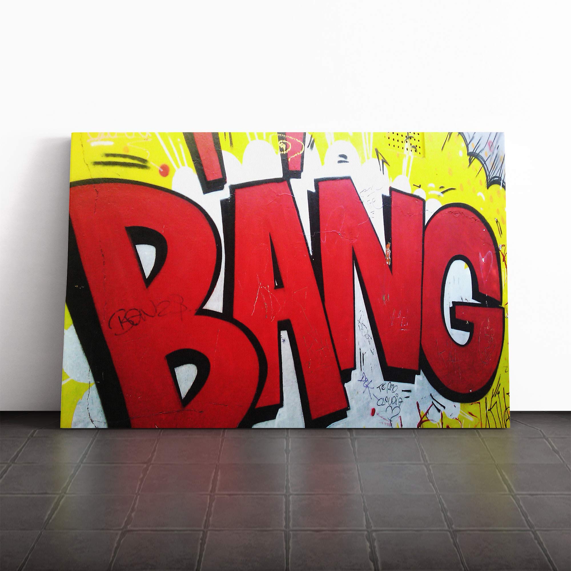 Graffiti Wall Art (5) Canvas Print | Gallery Wrapped 30mm Frame Wall Art | 30x20 inches | Ready to Hang | Contemporary Picture | Living Room Bedroom Lounge Office
