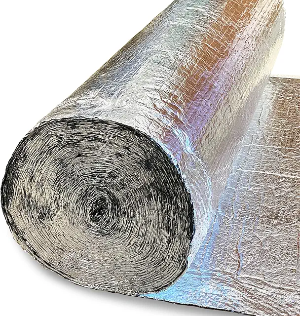 Rollo Aislante Térmico de Aluminio y Burbujas 50x2.5m - Frío/Calor