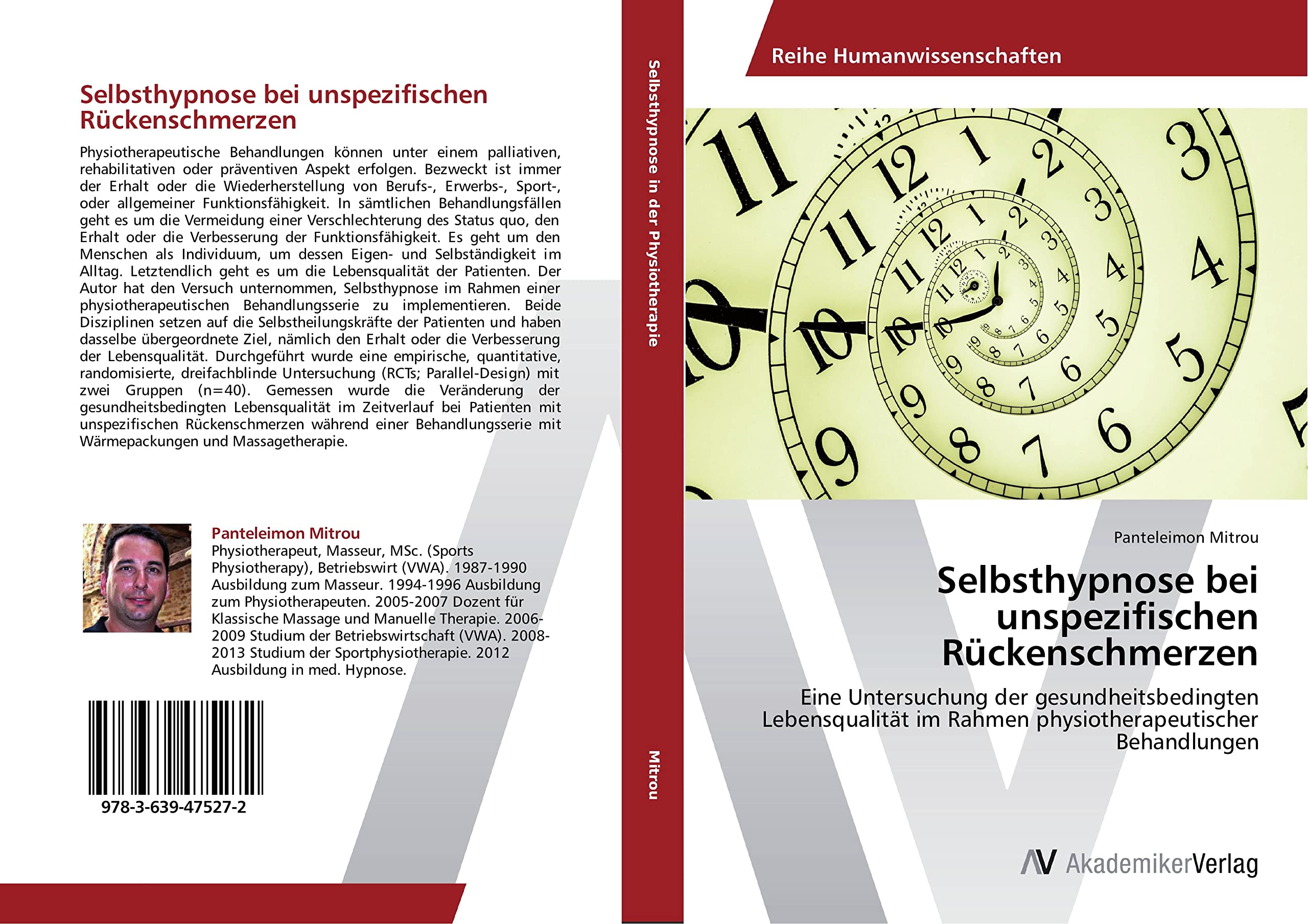Selbsthypnose bei unspezifischen Rückenschmerzen: Eine Untersuchung der gesundheitsbedingten Lebensqualität im Rahmen physiotherapeutischer Behandlungen