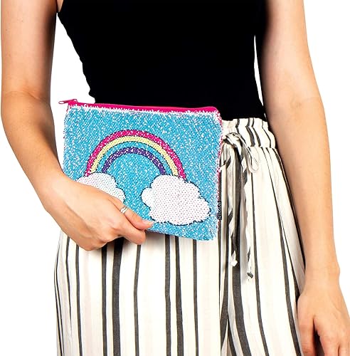 Miniatura 7 de Style.Lab - Bolsa mágica de lentejuelas con diseño de unicornio y arcoíris