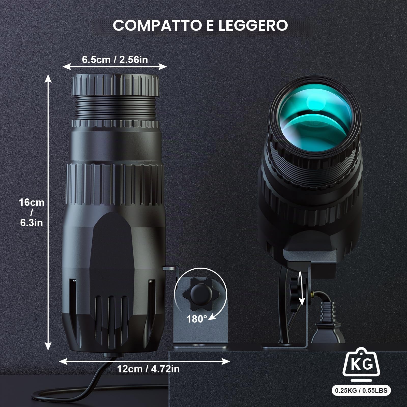 20W LED Pin Spot Luce RGBW 4 in 1 Proiettore a Sfera da Discoteca 4 modalità Beam Spot Lights con Telecomando per Feste Matrimoni Spettacoli Bars Discoteca