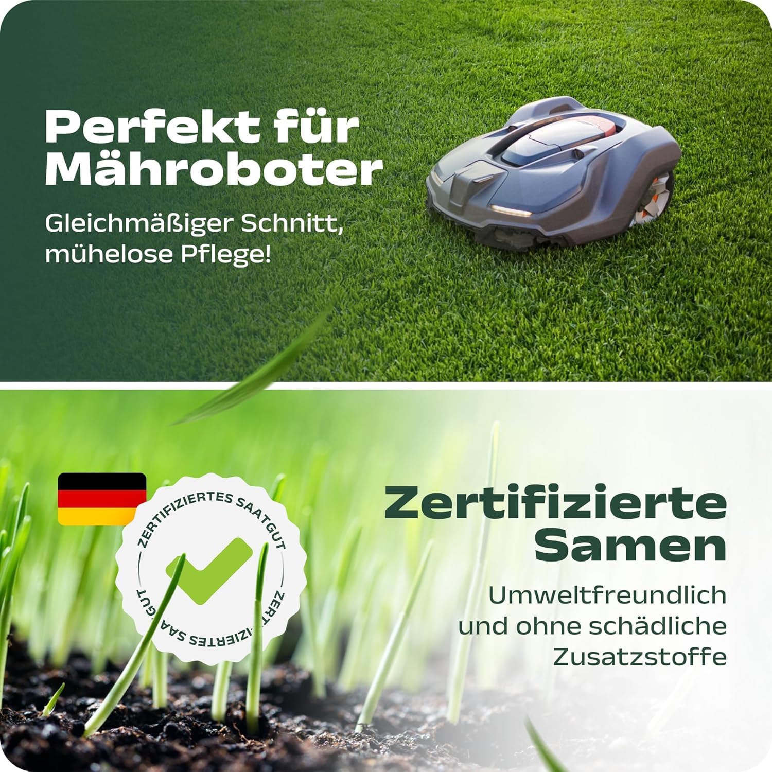 SEHR GUT getestet | Rasensamen schnellkeimend 20kg für 800m² | Sommer Sport und Spiel Rasen | Grassamen trockenresistent für Rasensaat und Nachsaat