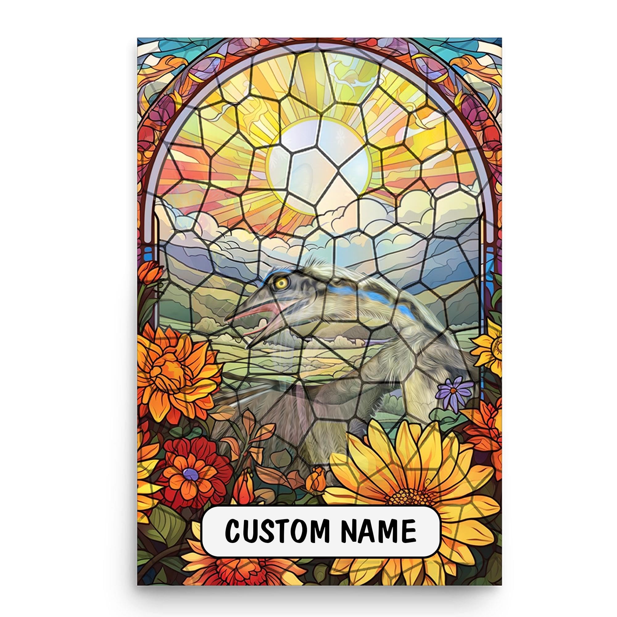 Personalized Archaeopteryx Dinosaur Wall Art Poster for Archaeopteryx Lovers - Stained Glass Style 12x18 Inches
Personal