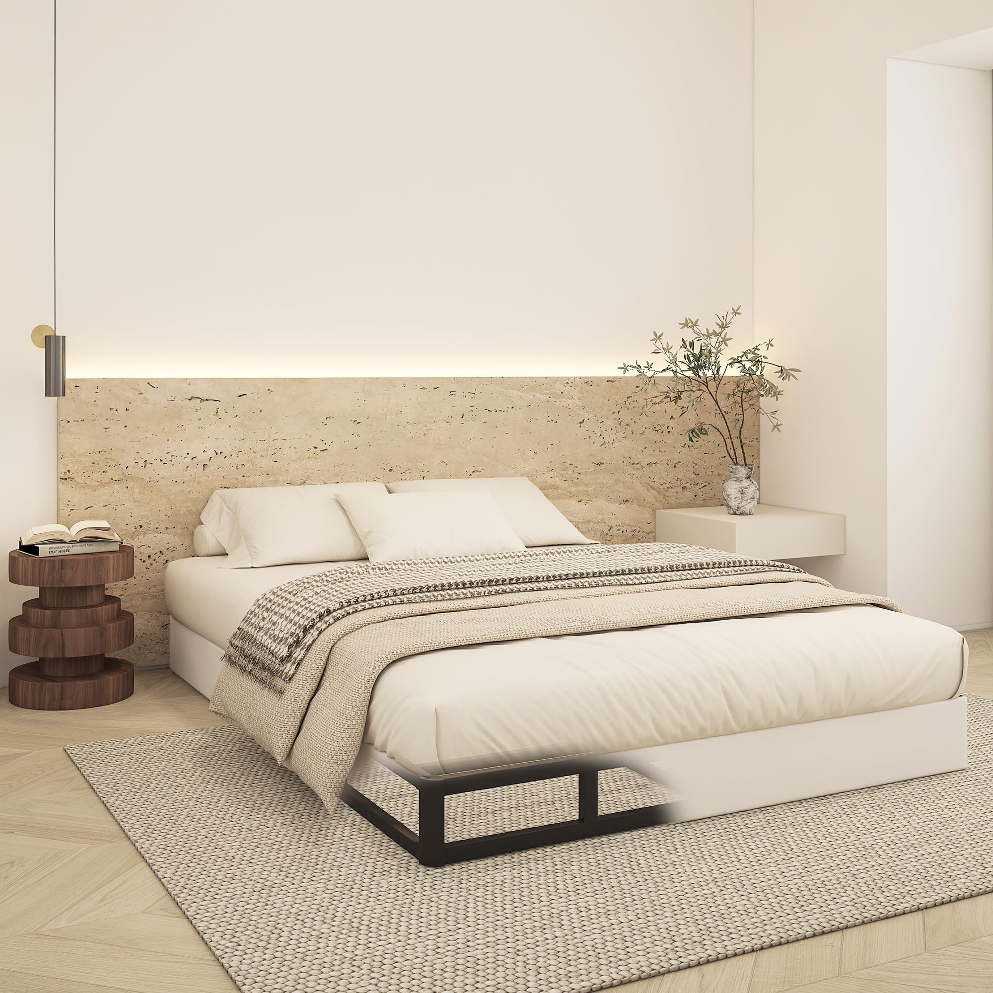 Oykomuc Box Spring Queen 7 Inch High, 3000 LBS