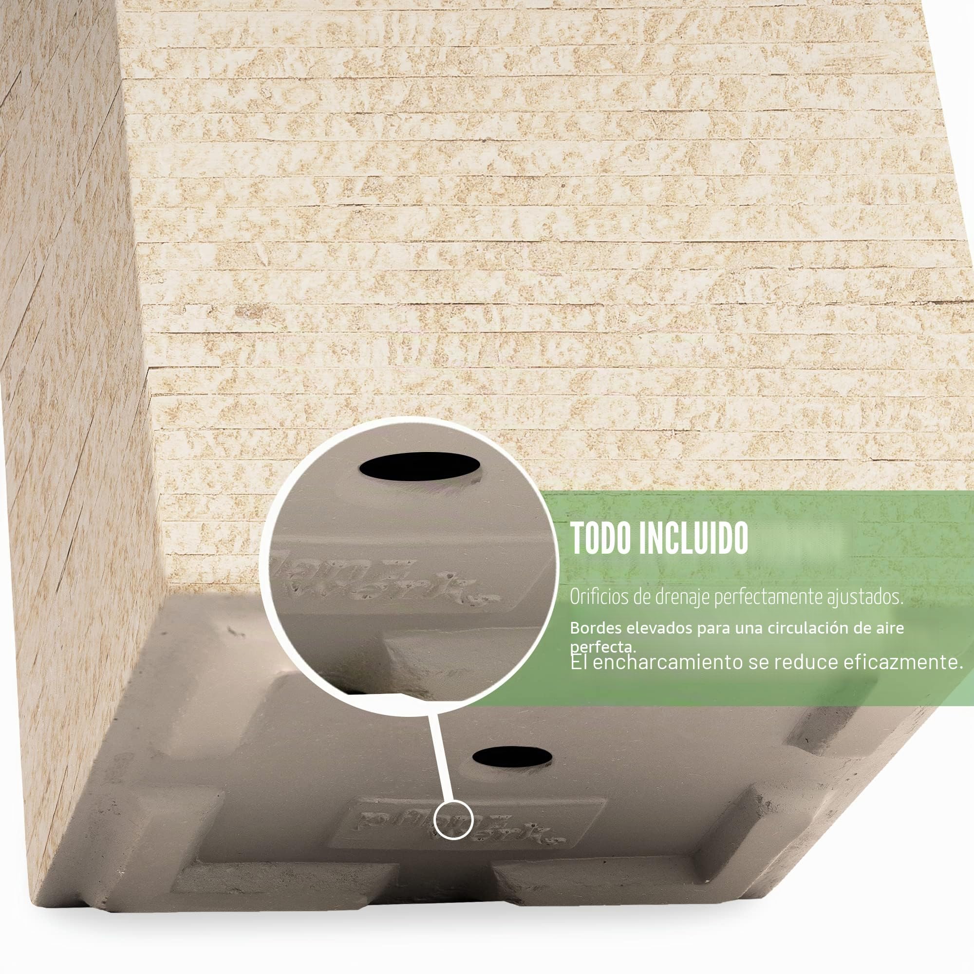 Pflanzwerk® Jardinera Fibra de Vidrio Tower Antiguo Arena 60x28x28cm *Maceta a Prueba de heladas* *Protección UV* *Calidad Europeo*