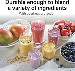 Mixeur personnel Hamilton Beach pour smoothies et shakes protéinés, mixeur portable à portion unique avec couvercle de voyage, jarre de 14 oz sans BPA, 175 W, mixeur de comptoir compact, framboise, 51131G