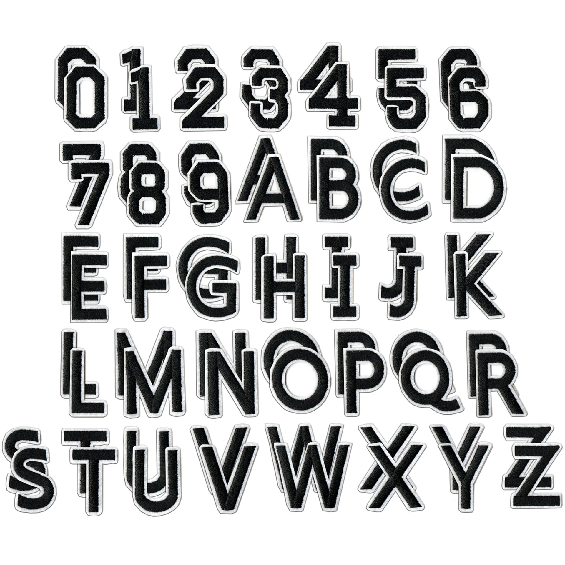 3" Fancy White Old English Alphabet Letter E Embroidered Patch - Foto 14