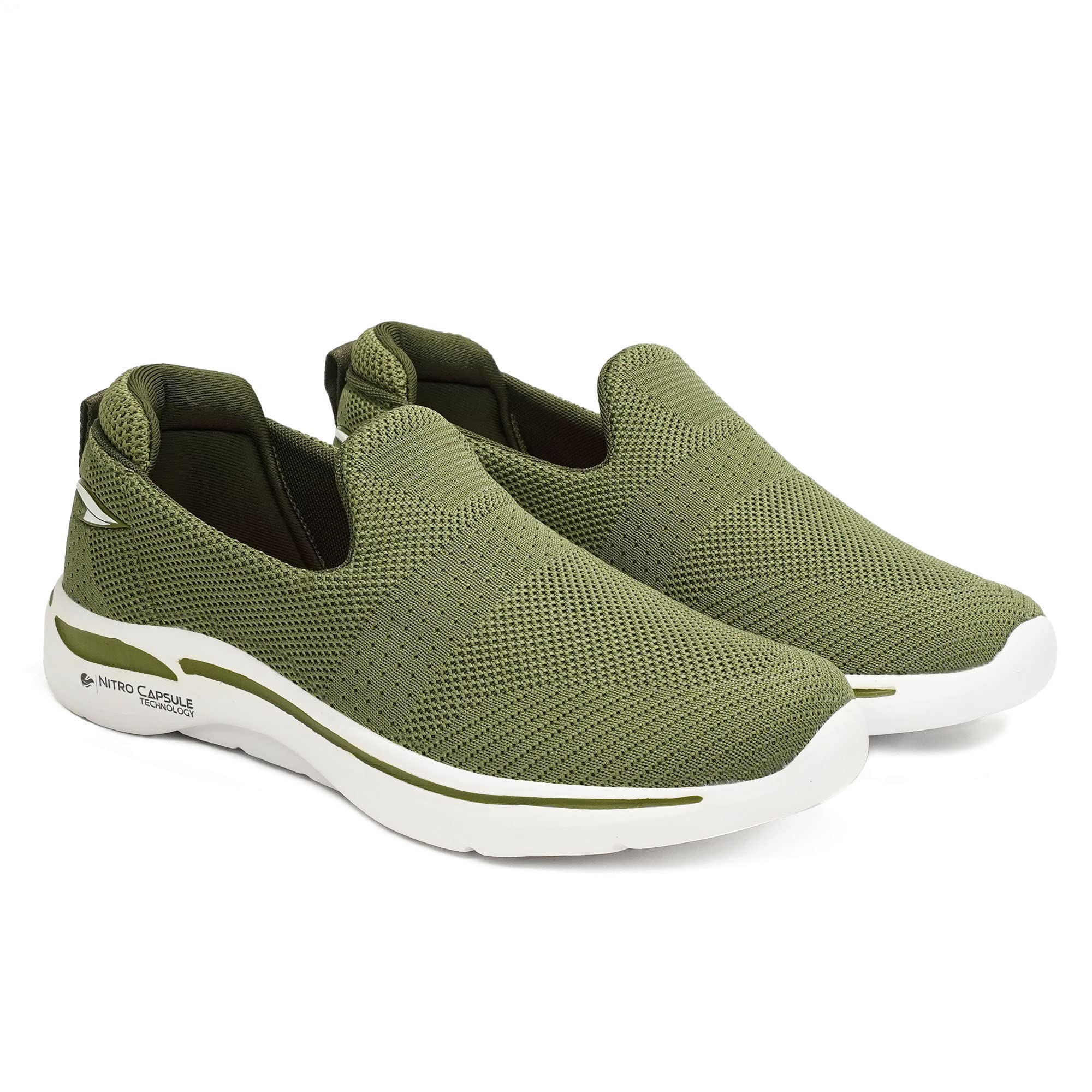 ASIAN Womens FIREFLY-118 Sports Walking,Running,Gym Shoes with Max Cushion Technology Lightweight Eva Sole with Memory Foam Insole Casual Slip-On Shoes for Womens & Girls Olive (B0BY4L5RNQ) Amazon Price History, Amazon Price Tracker