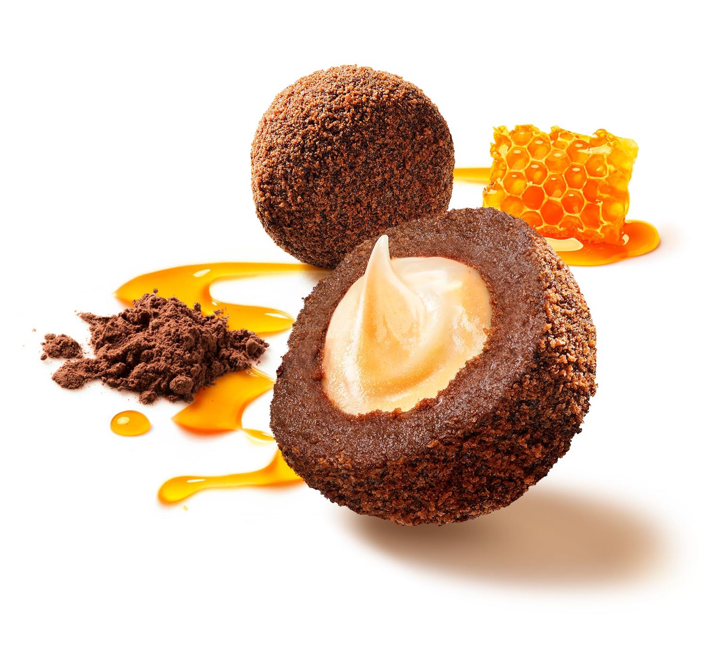 MARLENKA® Honigkugeln Geschenk Mix Pack | Honey Nuggets | Gebäckkugeln mit Honig | 4 x 10 Bälle | 4 x 235g | Süßigkeiten Großpackung | Lange Haltbarkeit - Ablaufdatum von mindestens 6 Wochen