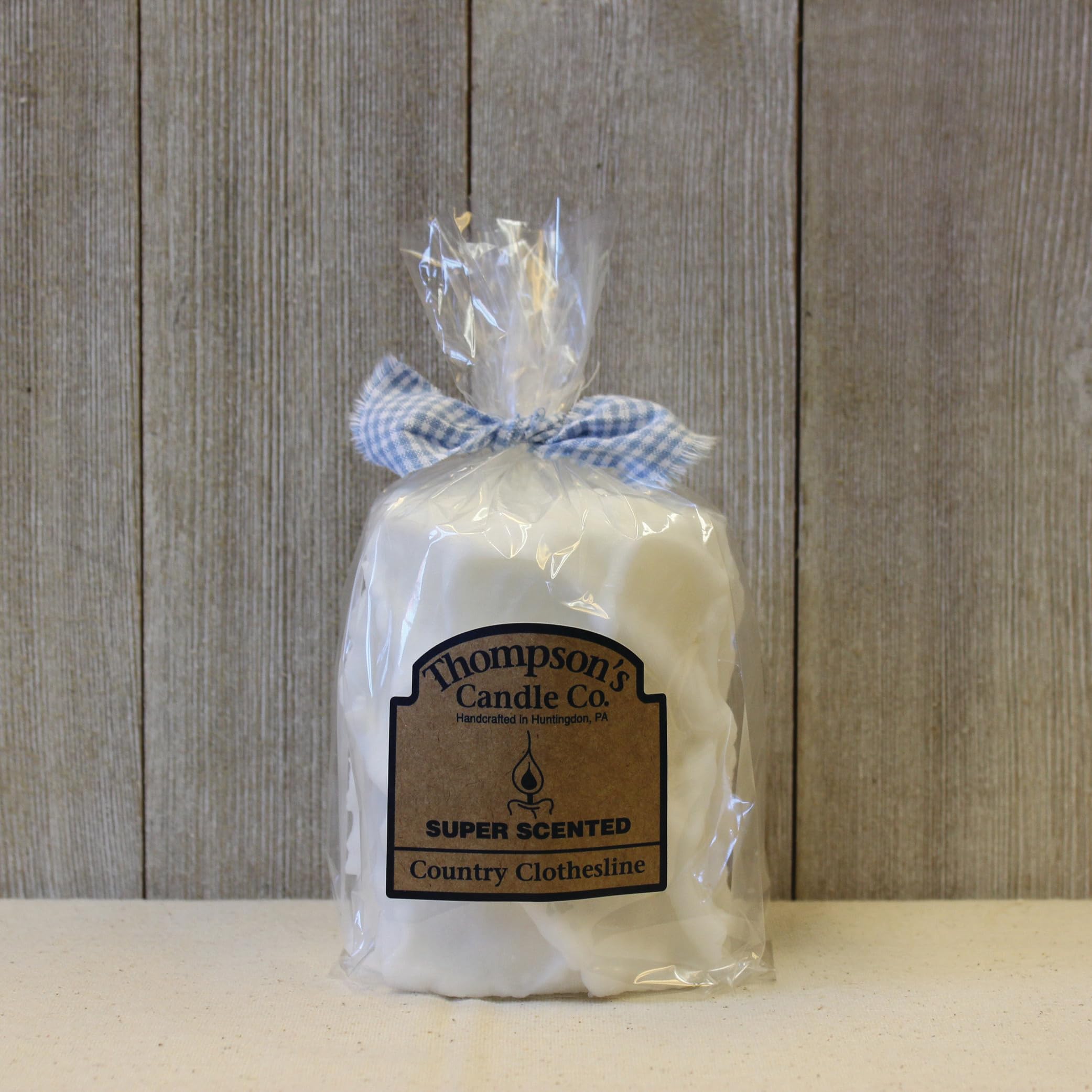 Thompson's Candle ccmp Country Clothesline Pillar Candle, Medium, White