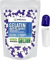 Vista 16 de XPRS Nutra Size 1 Empty Capsules - 100 Count Empty Gelatin Capsules - Pill DIY Capsule Filling - Pure Bovine Pill Gel Caps for Do-It-Yourself