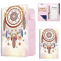 Vista 10 de Libretas para Camareras, de Cuero PU Rosa Lindo Libreta para Camarera con 1 Bolsillo con Cremallera para Dinero, Libreta para Servidores con 9 Za.