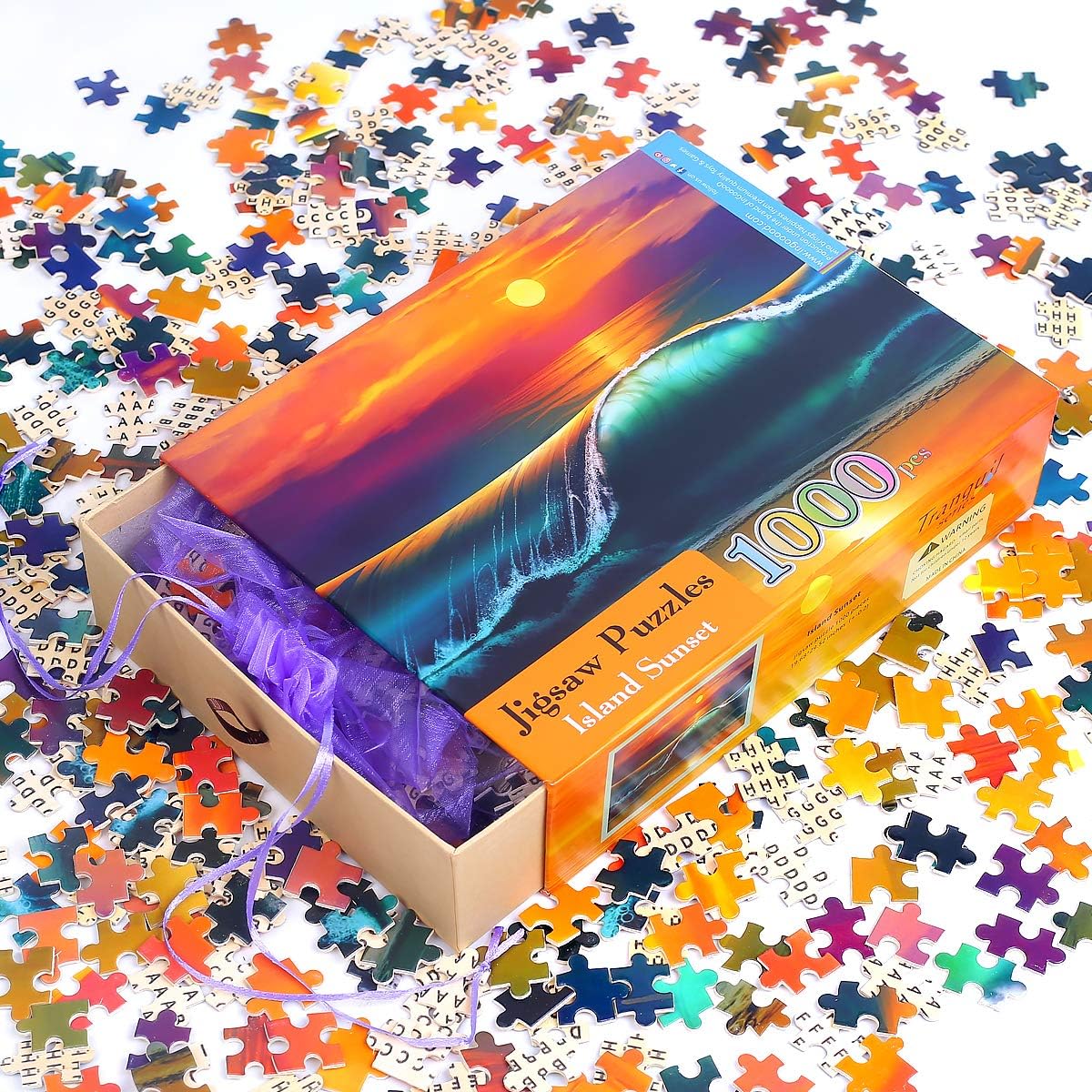 Ingooood- Jigsaw Puzzles 1000 Pieces for Adult- Tranquil Series Entertainment Toys for Adult Special Graduation or Birthday Gift Home Decor (Island Sunset)