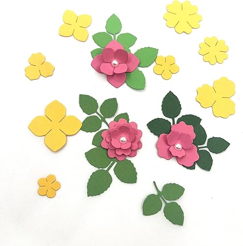 Miniatura 3 de 11 piezas de metal troqueladas florales de flores, hojas de muelles, troqueles de bricolaje para manualidades, plantillas de molde para