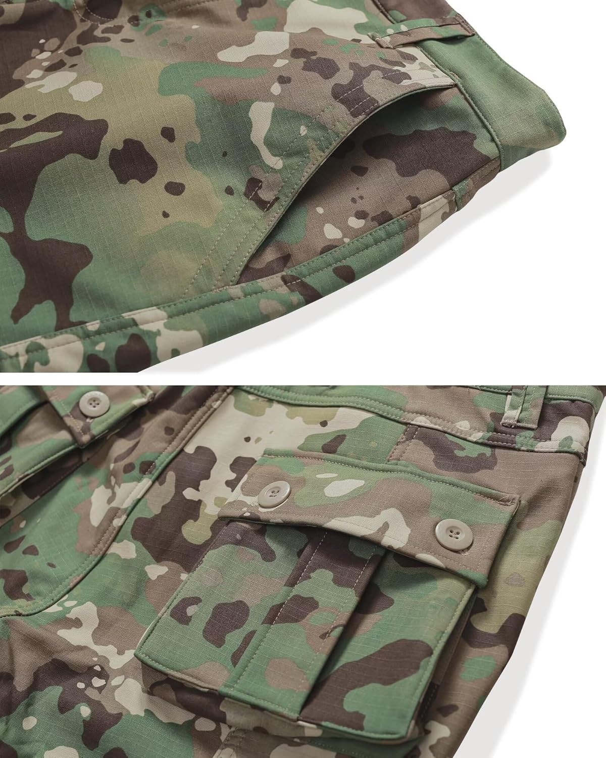 KOCTHOMY Men’s Fleece Lined Hiking Pants,Winter Outdoor Thermal Casual Work Cargo Pants with Multi Pockets, No Belt. - Image 5