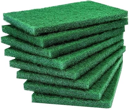 24 PCS Scouring Pad-Reusable Household Green Dish Scrubber, Premium Multipurpose Heavy Duty Scrub Pads with Anti Grease for Dishes, Kitchen Scrubbers & Metal Grills 3.9 x 5.9 x 0.36IN 24 PCS