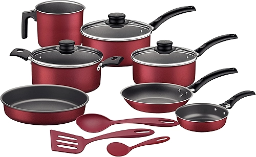 Kit para Cozinhar 10 Peças Turim Vermelho Tramontina - Panelas, Assadeiras e Utensílios